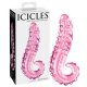 Dildo in Vetro a Forma di Lingua Ondulata Icicles N. 24 (rosa) 