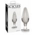 Dildo Anale in Vetro Cono Icicles N. 26 (Trasparente) 