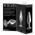 Icicles No. 26 - dildo anale in vetro conico (trasparente)