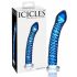 Icicles No. 29 - Spirale, dildo in vetro per il piacere (blu)