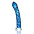 Dildo in Vetro a Spirale Icicles No. 29 - Design Peniforme (Blu) 