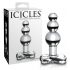 Icicles No. 47 - Dildo anale in vetro a tre perle (trasparente) 