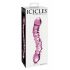 Duplice Dildo in Vetro per Punto G Icicles No. 55 (rosa) 