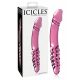 Icicles No. 57 - Dildo in vetro a doppia estremità con pene (rosa)