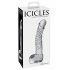 Dildo in Vetro Realistico con Testicoli Icicles No. 61 (Trasparente) 