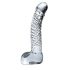 Dildo in Vetro Realistico con Testicoli Icicles No. 61 (Trasparente) 