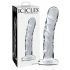 Icicles No. 62 - dildo in vetro con forma di pene (trasparente)