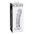 Icicles No. 62 - dildo in vetro con pene (trasparente)