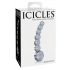 Icicles No. 66 - dildo in vetro curvo con sfere (trasparente)