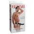 Vibratore Strap-On Fetish 8 - Hollow con Imbracatura (Nero) 