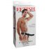 Vibratore Strap-On Fetish 8 - Hollow con Imbracatura (Nero) 