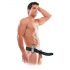 Vibratore Strap-On Fetish 8 - Hollow con Imbracatura (Nero) 