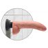 Vibratore Realistico King Cock 9 con Ventosa Flessibile (26cm) - Color Carne 