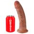 King Cock 9 – dildo realistico con base a ventosa (23 cm) - color carne scuro