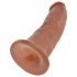 King Cock 9 – dildo realistico con base a ventosa (23 cm) - color carne scuro