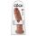 King Cock 10 - Grande Dildo con Ventosa (25cm) - Color Naturale Scuro 