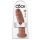 King Cock 10 - Grande Dildo con Ventosa (25cm) - Color Naturale Scuro 