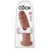 King Cock 10 - Grande Dildo con Ventosa (25cm) - Color Naturale Scuro 