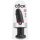 King Cock 10 - grande dildo con ventosa (25 cm) - nero