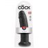 King Cock 10 - grande dildo con ventosa (25 cm) - nero