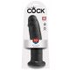 King Cock 10 - grande dildo con ventosa (25 cm) - nero