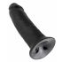 King Cock 10 - grande dildo con ventosa (25 cm) - nero