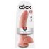 Re Cazzo 9 - Dildo realistico con testicoli e ventosa (23cm) - Colore naturale 