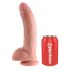 Re Cazzo 9 - Dildo realistico con testicoli e ventosa (23cm) - Colore naturale 