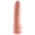 Re Cazzo 9 - Dildo realistico con testicoli e ventosa (23cm) - Colore naturale 