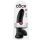 King Cock 9 - grande dildo con ventosa e testicoli (23cm) - nero