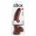 King Cock 9 - Dildo con testicoli e base a ventosa grande (23 cm) - marrone