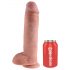 King Cock 11 - dildo con ventosa e testicoli (28 cm) - naturale