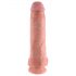 King Cock 11 - dildo con ventosa e testicoli (28 cm) - naturale