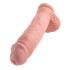 Re Cazzo 11 - Dildo Grande con Ventosa e Testicoli (28cm) - Colore Naturale 