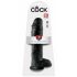 Dildo con Ventosa e Testicoli Grande King Cock 11 (28cm) - Nero 