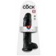 Dildo con Ventosa e Testicoli Grande King Cock 11 (28cm) - Nero 