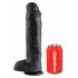 Dildo con Ventosa e Testicoli Grande King Cock 11 (28cm) - Nero 