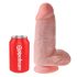 Re Cazzo Chubby 9 con Ventosa e Testicoli - Dildo (23cm) - Color Carne 