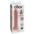 King Cock 7 - dildo realistico (18 cm) - naturale