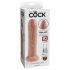 King Cock 7 - dildo realistico (18 cm) - naturale