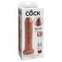 King Cock 7 - dildo realistico (18cm) - tonalità scura