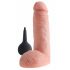 King Cock 8 - dildo realistico con spruzzo (20cm) - naturale