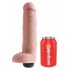 Dildo Spruzzante Realistico King Cock 10" (25cm) - Colore Naturale 