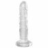 King Cock Trasparente con Ventosa e Testicoli - Dildo 20cm 