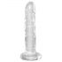 King Cock Trasparente con Ventosa e Testicoli - Dildo 20cm 