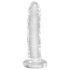 King Cock Trasparente con Ventosa e Testicoli - Dildo 20cm 