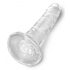 King Cock Trasparente con Ventosa e Testicoli - Dildo 20cm 