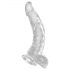 Dildo Realistico King Cock Clear con Testicoli e Ventosa - 19cm 