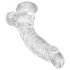 Dildo Realistico King Cock Clear con Testicoli e Ventosa - 19cm 