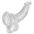 Dildo Realistico King Cock Clear con Testicoli e Ventosa - 19cm 